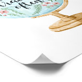 Leef goed, reis vaak poster (Hoek)