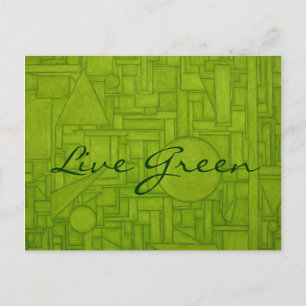 Leef Groen Briefkaart! Briefkaart