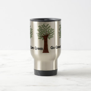Leef groen, ga groen reisbeker