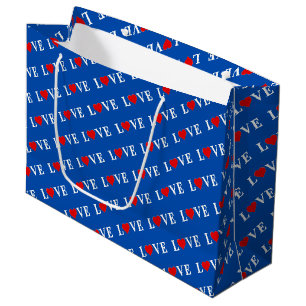LEEF hart simpele moderne chic elegant navy blauw Groot Cadeauzakje