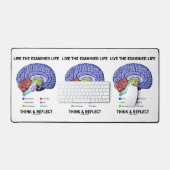 Leef het onderzochte Leven Denk & Reflecteer Advie Bureaumat (Keyboard & Muis)