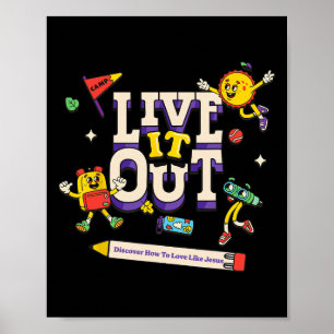 Leef het uit, hou van Jezus Vbs 2025 Christelijke Poster