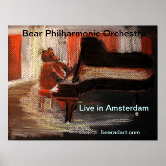 Leef in Amsterdam Poster