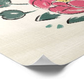 Leef in Bloom | Geluksbloei Poster (Hoek)