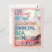 Leef in de Zonneschijn Briefkaart (Voorkant / Achterkant)