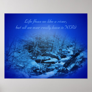 Leef in het Cadeau Inspirerend Citaat Poster