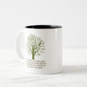 Leef in het Cadeau Moment Tweekleurige Koffiemok (Voorkant links)