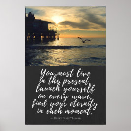 Leef in het Cadeau Thoreau Quote Poster