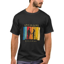 Leef in liefde heren t-shirt