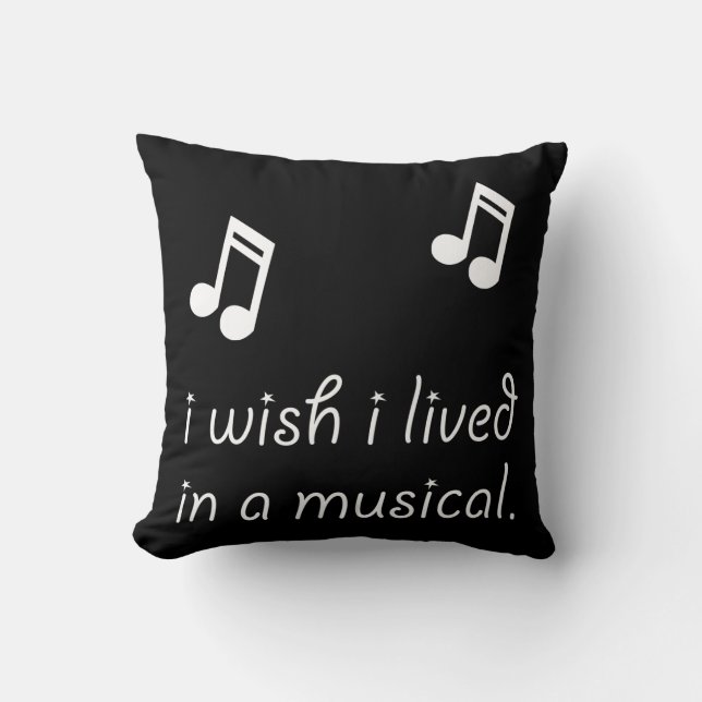 Leef in Musical Kussen (Voorkant)