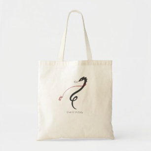 Leef in overwinning tote bag