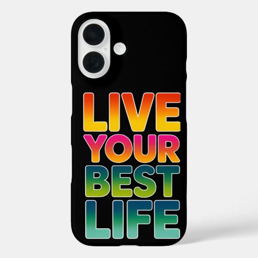 Leef je beste leven Case-Mate iPhone case (Achterkant)