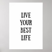 Leef je beste leven poster (Voorkant)