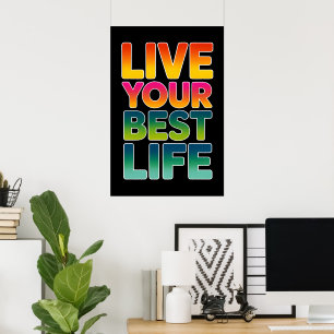 Leef je beste leven poster
