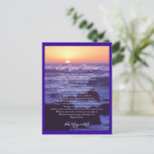 Leef je dromen Briefkaart (Staand voorkant)