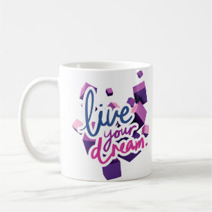 Leef je droom koffiemok