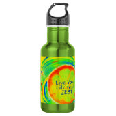 Leef je leven met Zest Psychedelic Citrus Waterfles (Voorkant)