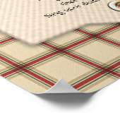 "Leef je leven" op schaamhoofd Tecumseh Poster (Hoek)