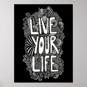 Leef je leven poster