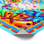 Leef je leven Quote  Bloemen Poster (Hoek)