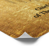 "Leef je leven" Tecumseh Dreamweaver en Drum Poster (Hoek)