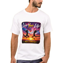 Leef je leven Zonsondergang Inspiratief ontwerp
