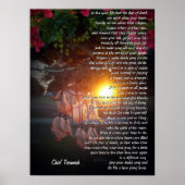 "Leef je leven" zonsondergang Tecumseh Dreamweaver Poster (Voorkant)
