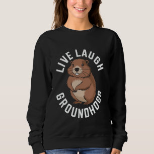 Leef Lach Bosmarmotten Knaagdier schattig Groundho Trui