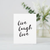 Leef, lach, hou van briefkaart (Staand voorkant)