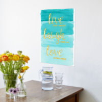 Leef Lach Lief | Blauwe Ombre Motivatie