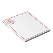 Leef lach lief bloemig  notitieblok (Schuin)