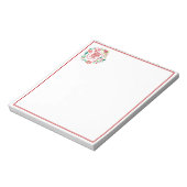 Leef lach lief bloemig  notitieblok (Gedraaid)