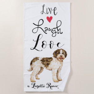 Leef Lach Lief een Lagotto Romagnolo Strandlaken