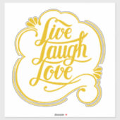 Leef lach lief sticker (Vel)
