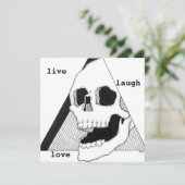 Leef Lach Liefde Kaart (Staand voorkant)