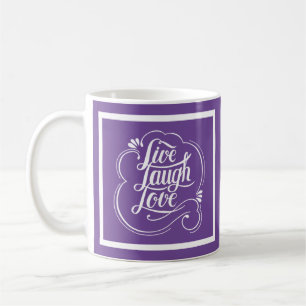 Leef lach liefde koffiemok