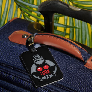 Leef Lach Loer Mothman Cryptid Bagagelabel