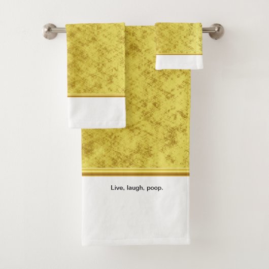 Leef, lach, poep. bad handdoek (Insitu)