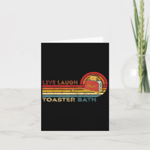Leef Lach Toaster Bad Vintage Skelet Meme Donker Kaart