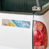 Leef. Laugh. Liefde. Plumeria Bumpersticker (Op Truck)