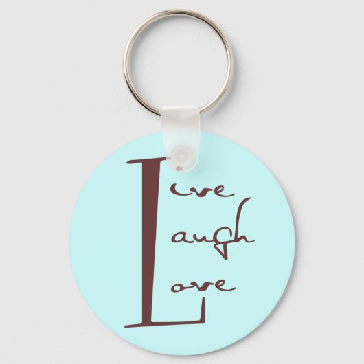 Leef. Laugh. Liefde. Sleutelhanger (Voorkant)