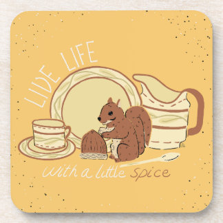 Leef Leef met Spice Coasters Bier Onderzetter