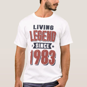 Leef legende sinds 1983 Birthday Gift T-shirt