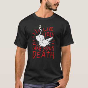 LEEF LEPLIJK DOE JE DOOD NAAP Fun Possum Opossum S T-shirt