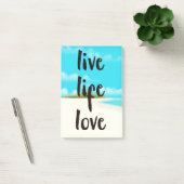Leef Leven Lief inspirerende quote Post-it® Notes (Kantoor)