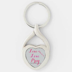 Leef Lief Gebed Christelijk Sleutelhanger