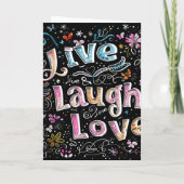 Leef, Liefde en Lach Kaart (Achterkant)