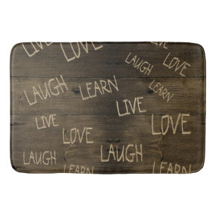 Leef, Liefde, Lach, Leer Badmat