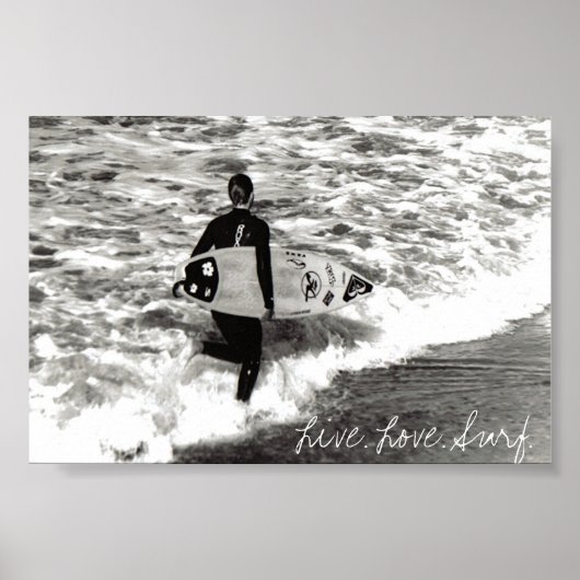 Leef. Liefde. Surf. Poster (Voorkant)