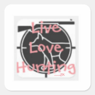 Leef Liefdesjacht ..... JK Vierkante Sticker